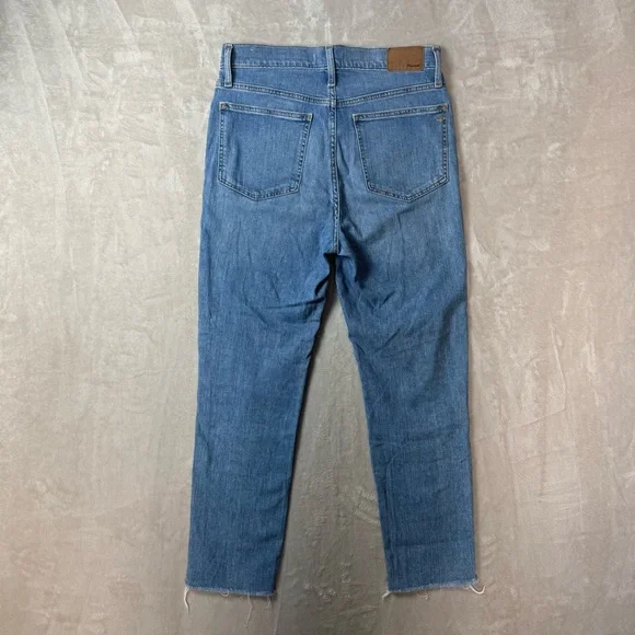 Madewell The Perfect Vintage Jean Distressed Raw Hem Size 28 - Picture 8 of 9